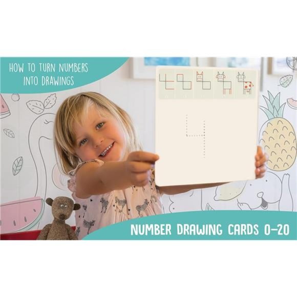 Drawing with Numbers Learn How to Draw Animals Step by Step Birthday Gift - Picture 3 of 7